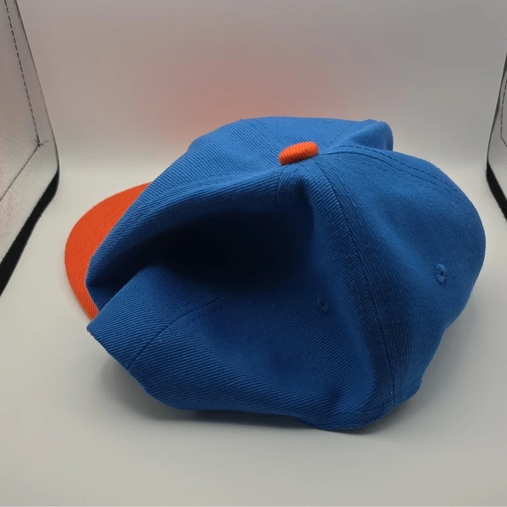 Six Flags White Water Atlanta Snapback Cap Hat Blue Orange Amusement Parks Theme